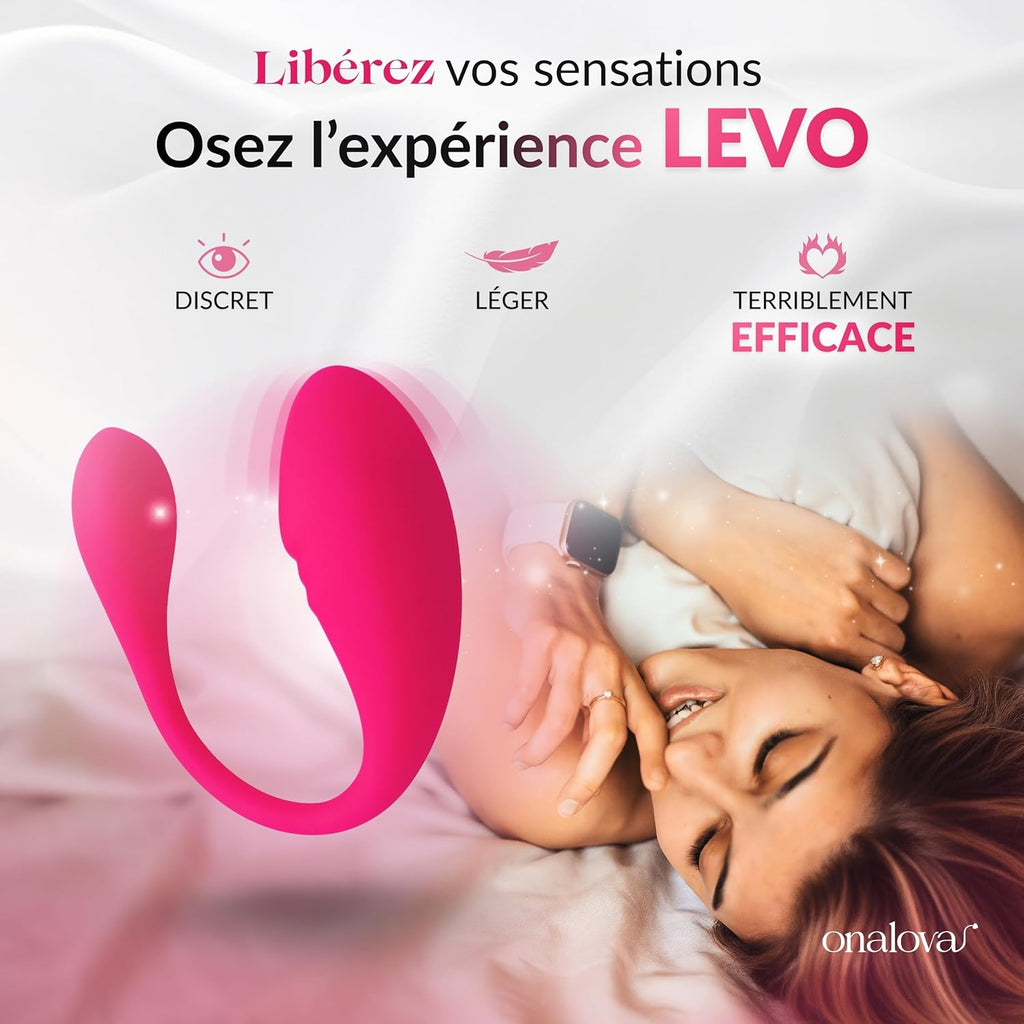 LEVO Sex toýs femme | Oeuf vibrant femme à distance connecté | Sextoyse clitoridienne | Vibromasseur telecommande a distance | Oeuf vibrant connecté telephone | Sextoys couple